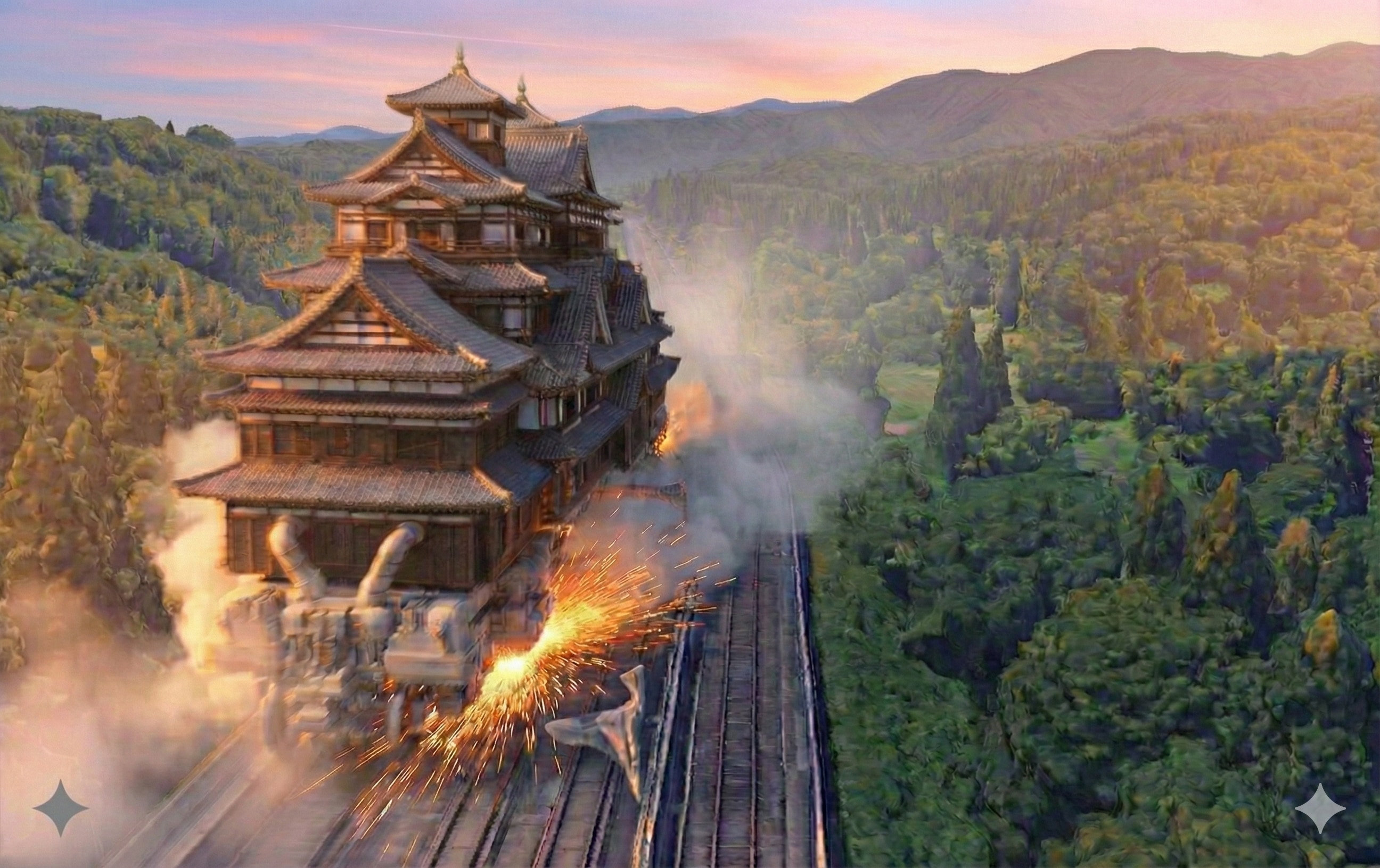 ポイント切替（移動温泉旅館はやぶさ60号） | の人気AIイラスト・グラビア