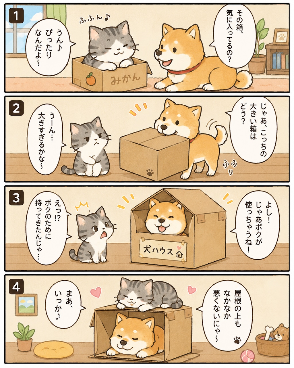 ほのぼのわんにゃん漫画