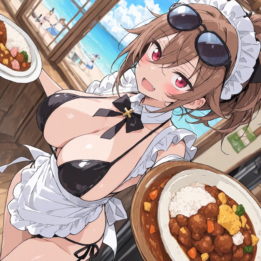 海の家のカレー屋さん☆