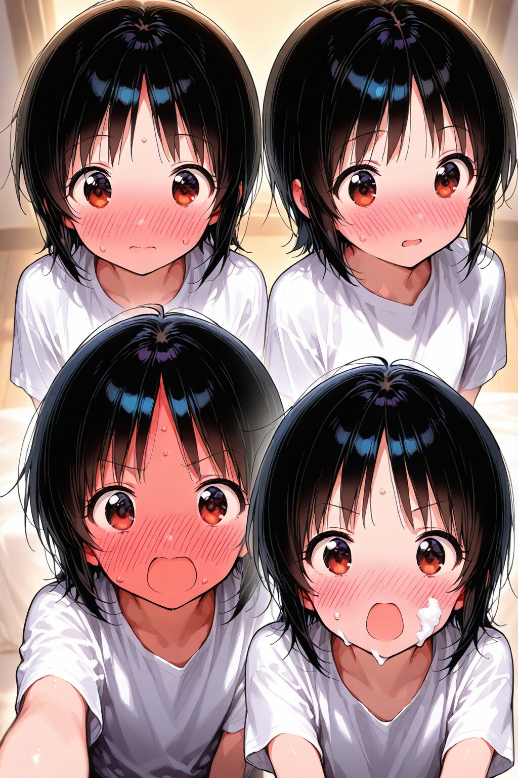 赤面女子たち | の人気AIイラスト・グラビア