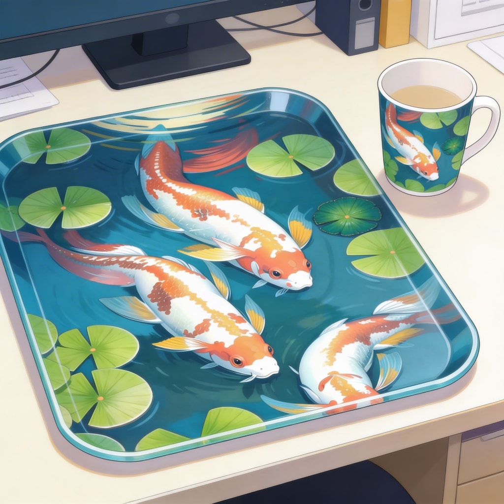 トレイとカップ