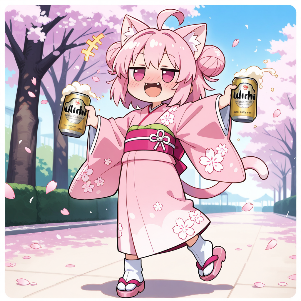 乾杯にゃのら～♡