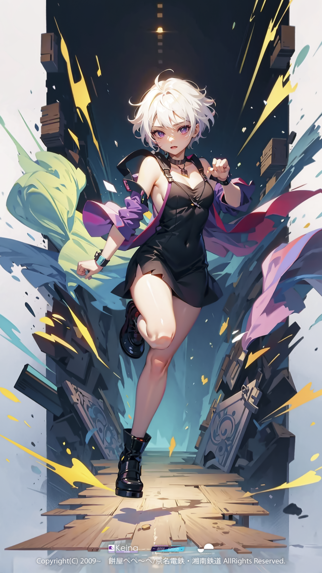 背景がドォォーーン！となる弊社キャラクター【けい あいな】