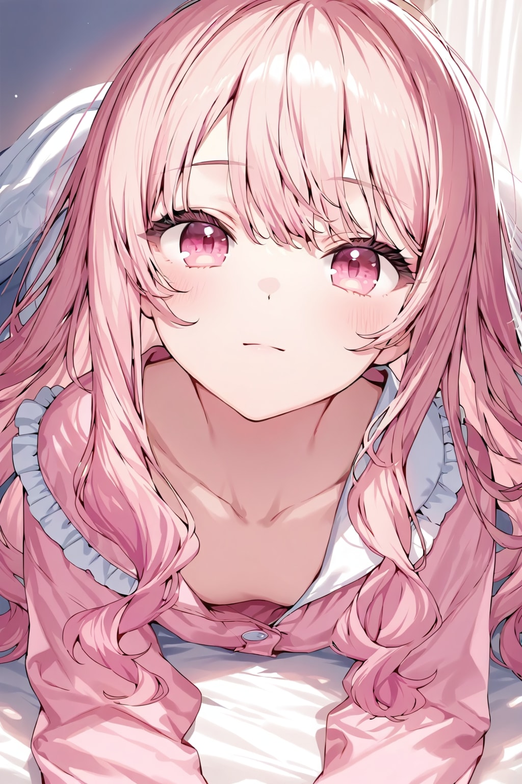 寝起きの彼女