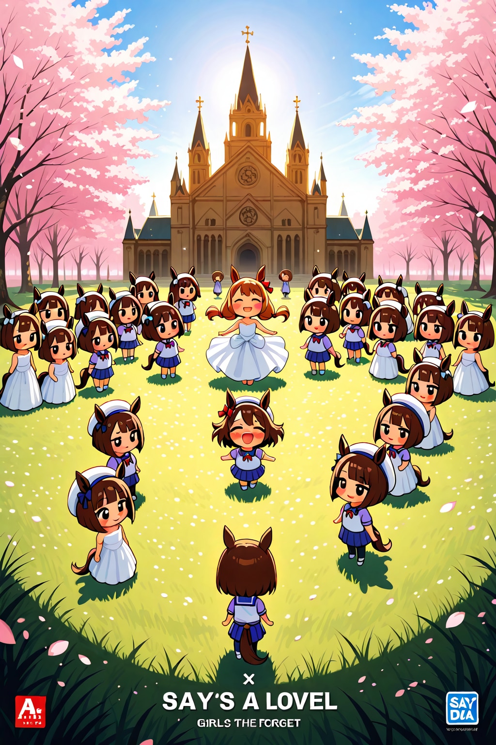 縦置き、ウエディングちびちゃん。