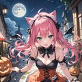 HalloweenのHALOミクちゃん🎃🦇🕸🐱 2枚目