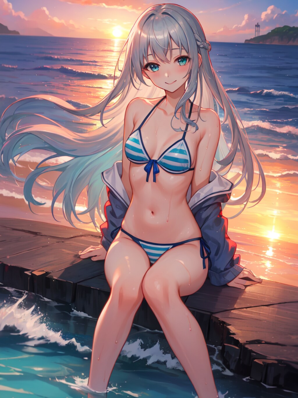 夕日、綺麗ですね。