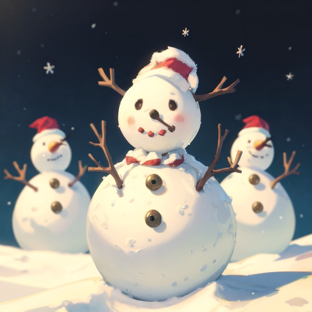 雪だるま | の人気AIイラスト・グラビア