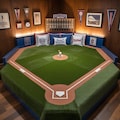 野球場っぽいベッド 6枚目