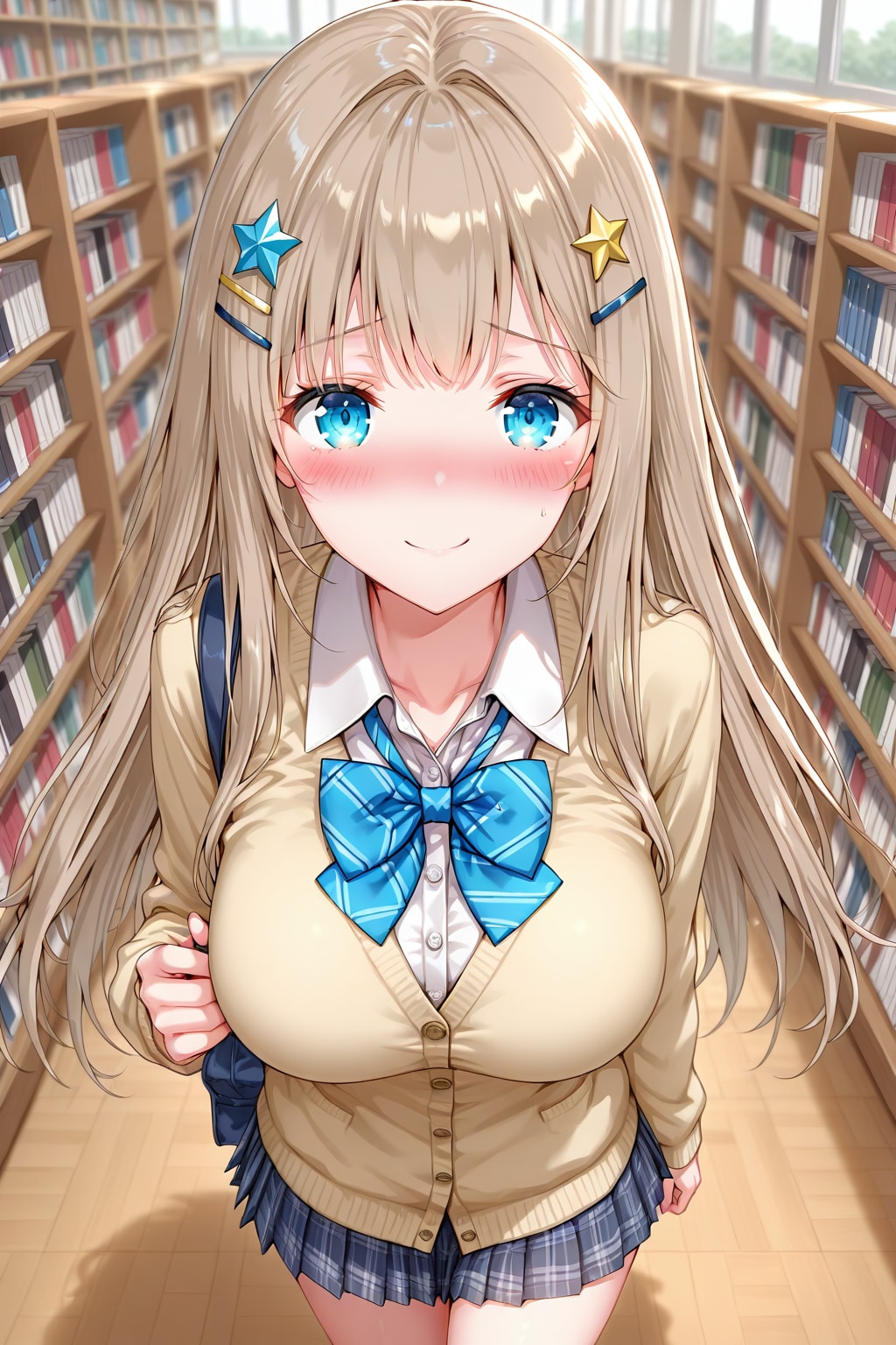 せ、先輩はどんな本を探しているんですか？