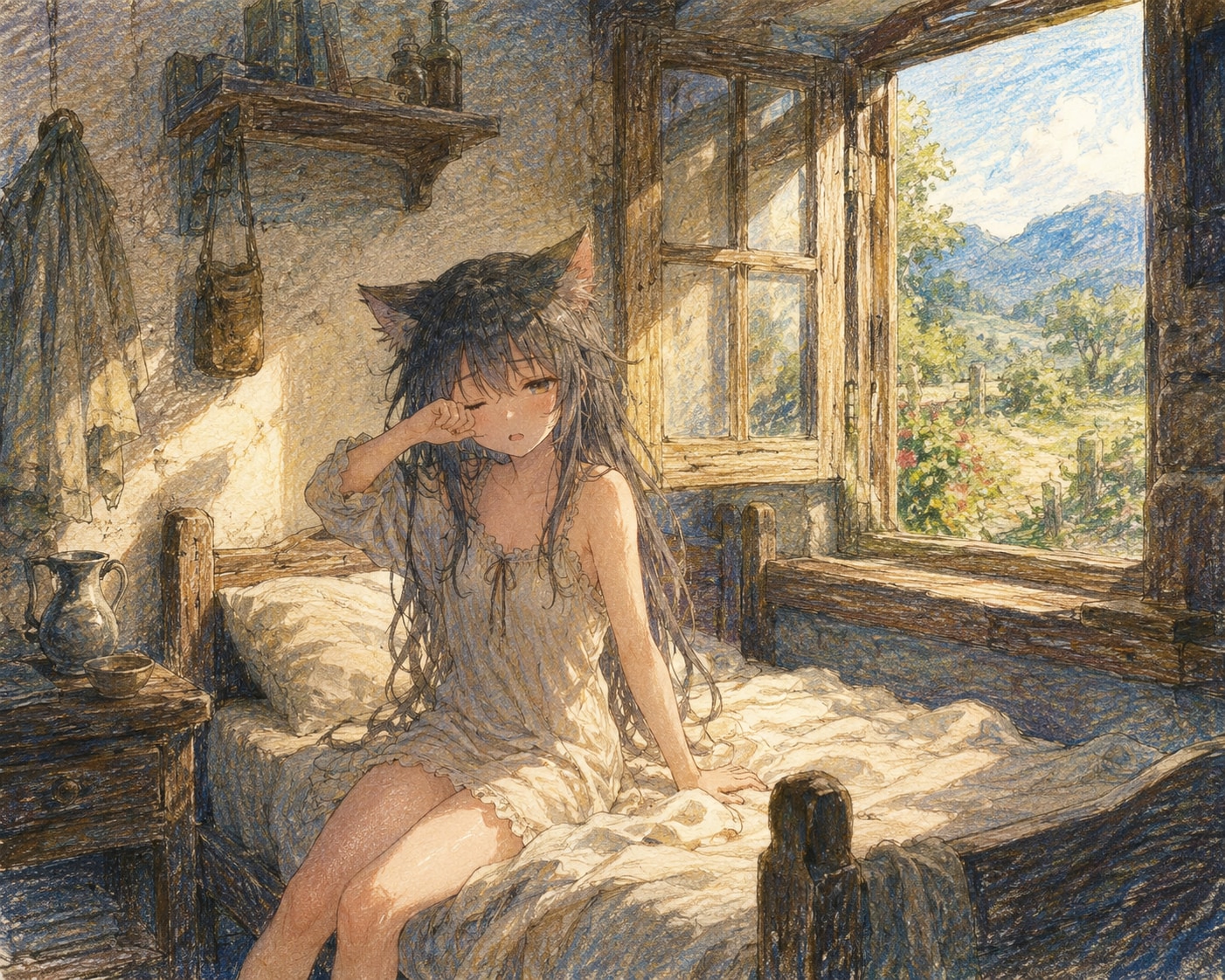 宿屋の朝