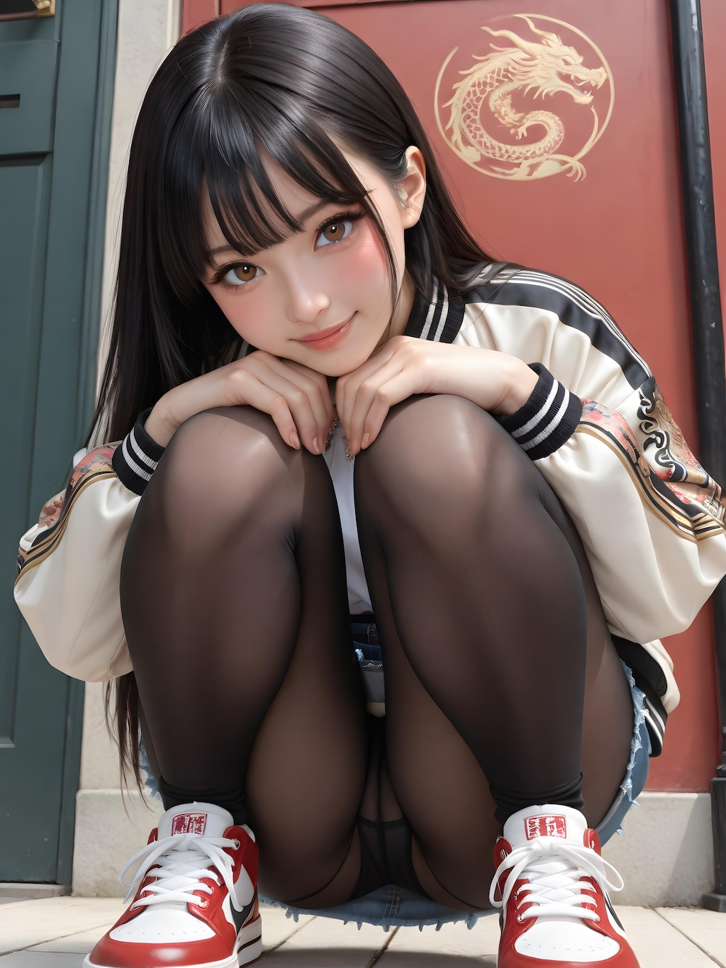 スカジャン女子