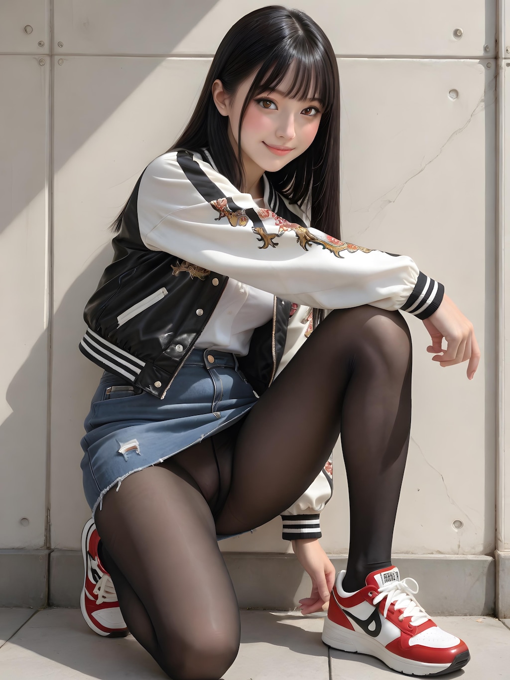 スカジャン女子