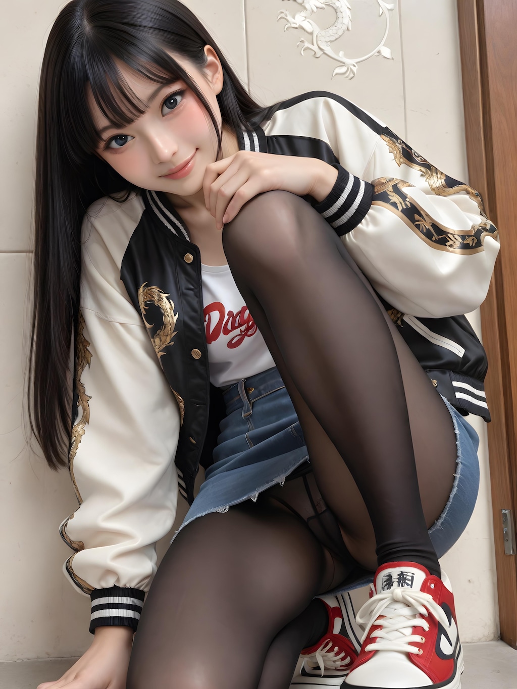 スカジャン女子