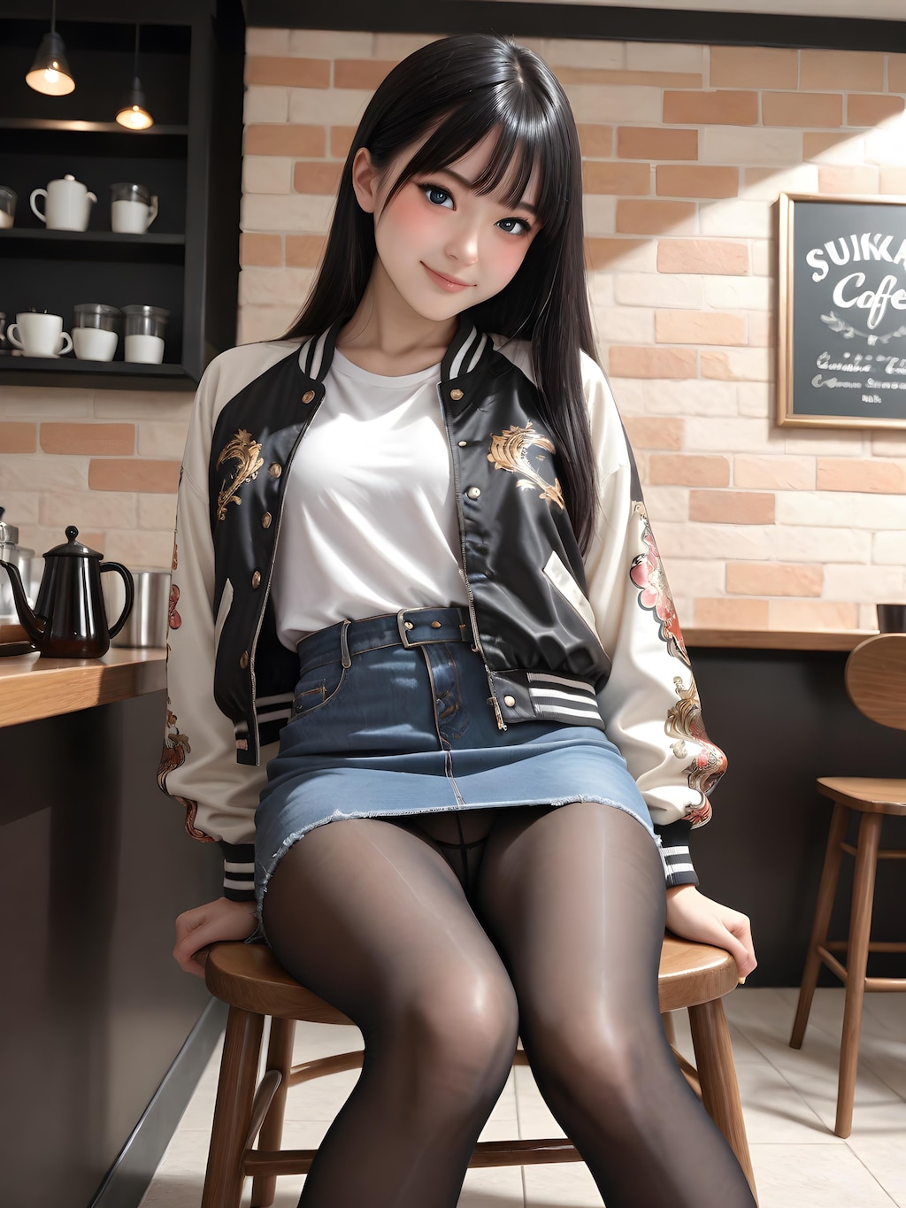 スカジャン女子