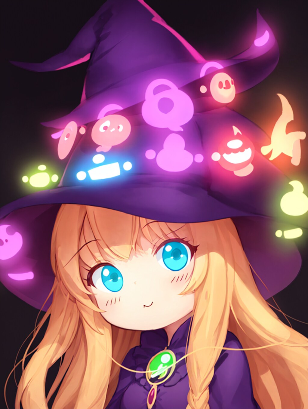 お顔輝く光の魔法