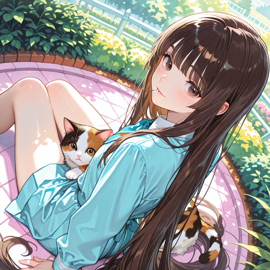 おはよう三毛殿（７）茶髪　超ロング　ECHIDNA