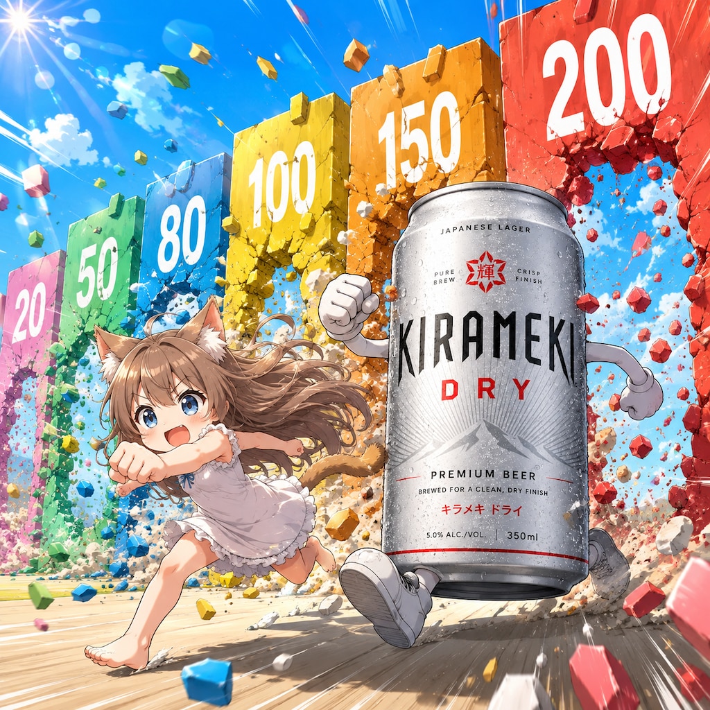 壁をぶち壊して進む小さな女の子
