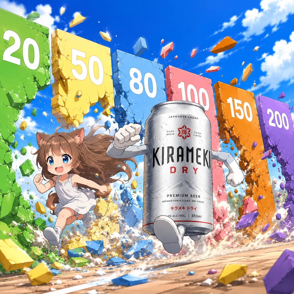 壁をぶち壊して進む小さな女の子