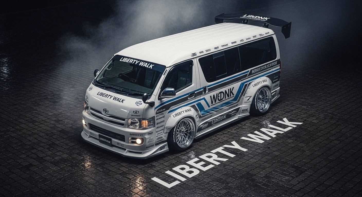 リバティーウォークハイエースのドリ車 | の人気AIイラスト・グラビア