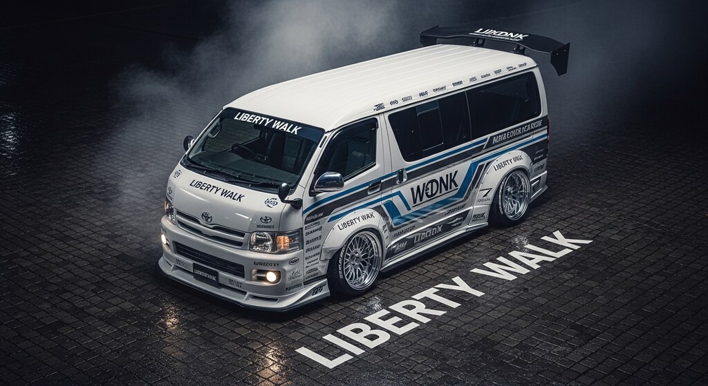 リバティーウォークハイエースのドリ車