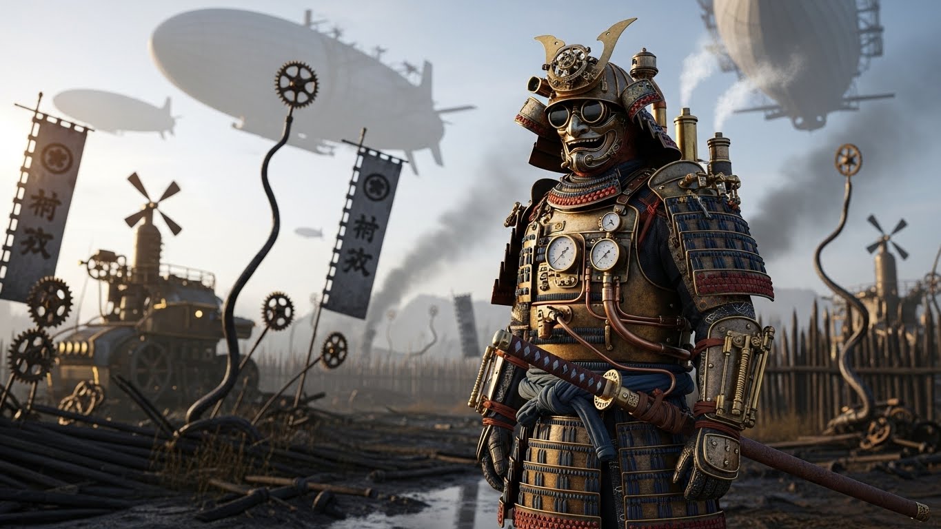 戦国スチームパンク | の人気AIイラスト・グラビア