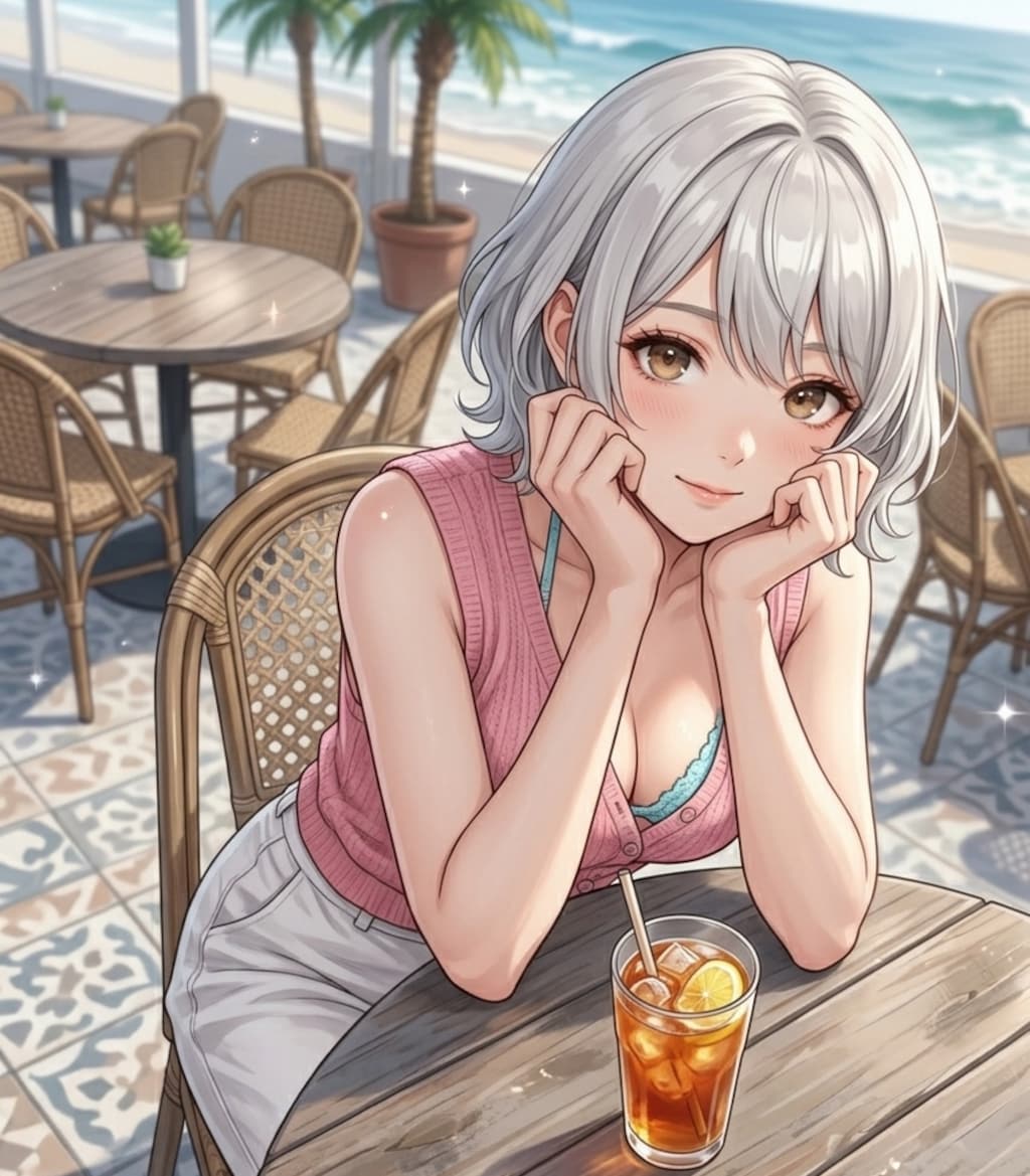 海辺のカフェテラス