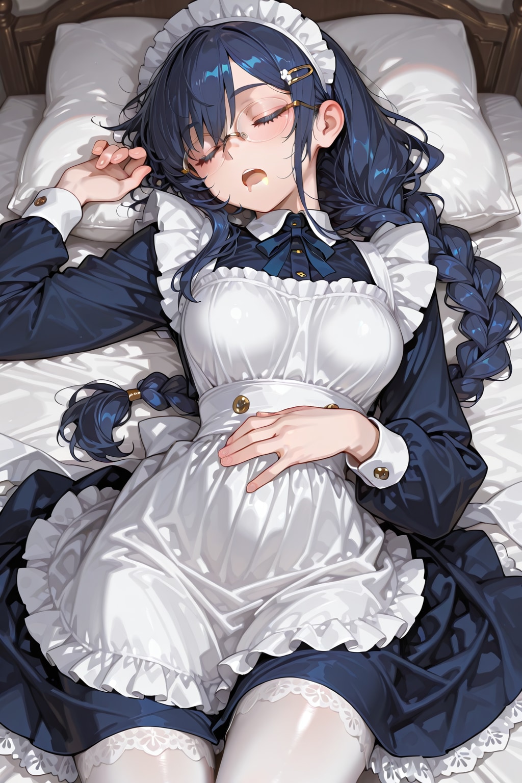 疲れて寝落ち💤 | の人気AIイラスト・グラビア