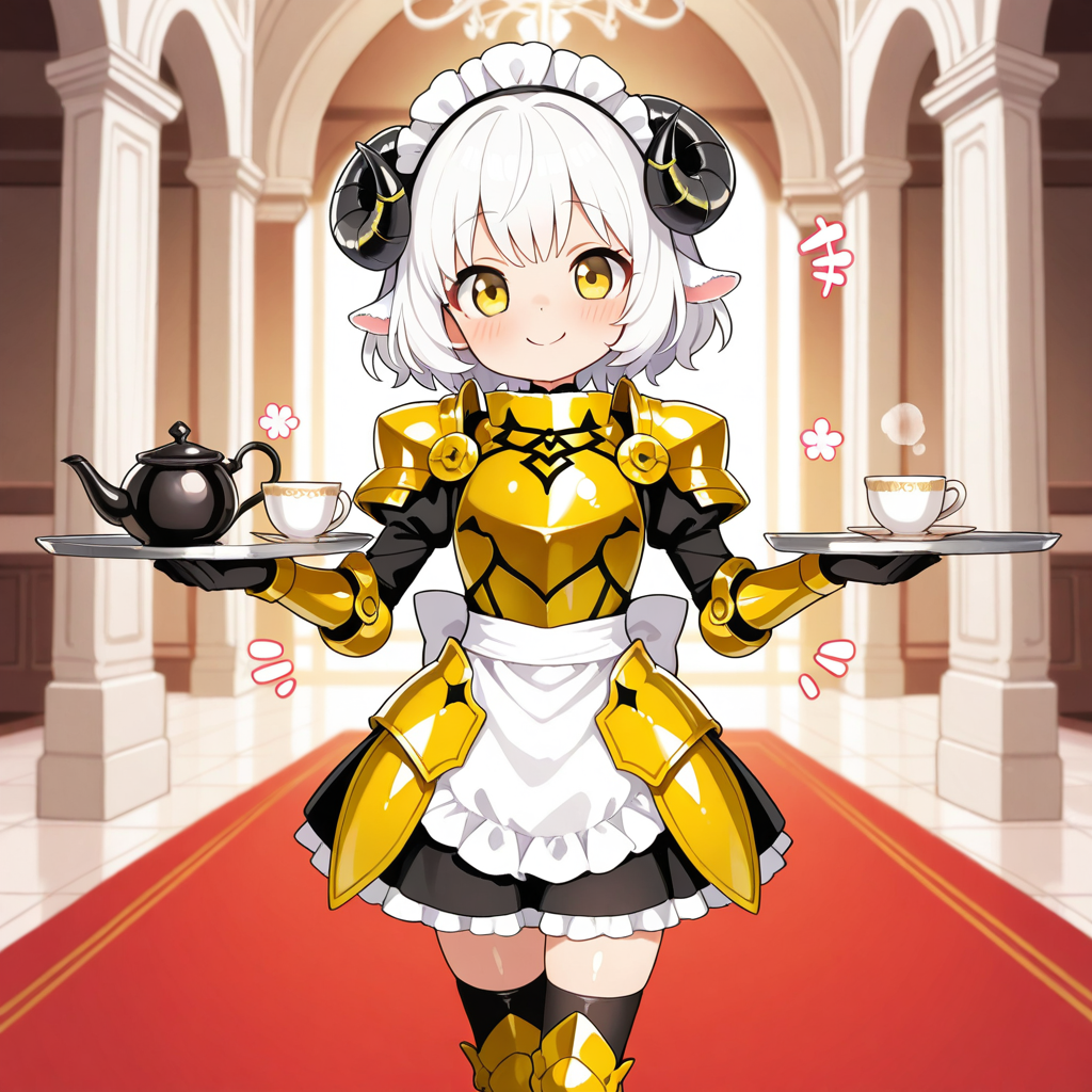 ご主人様！！お茶をお持ち致しました♡
