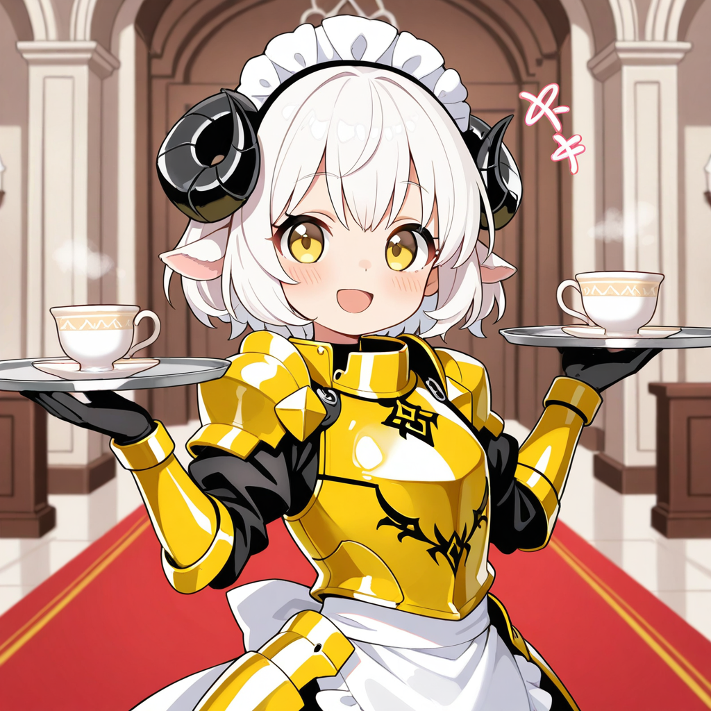 ご主人様！！お茶をお持ち致しました♡ | の人気AIイラスト・グラビア