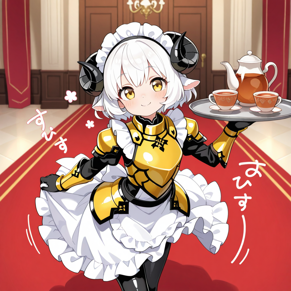 ご主人様！！お茶をお持ち致しました♡