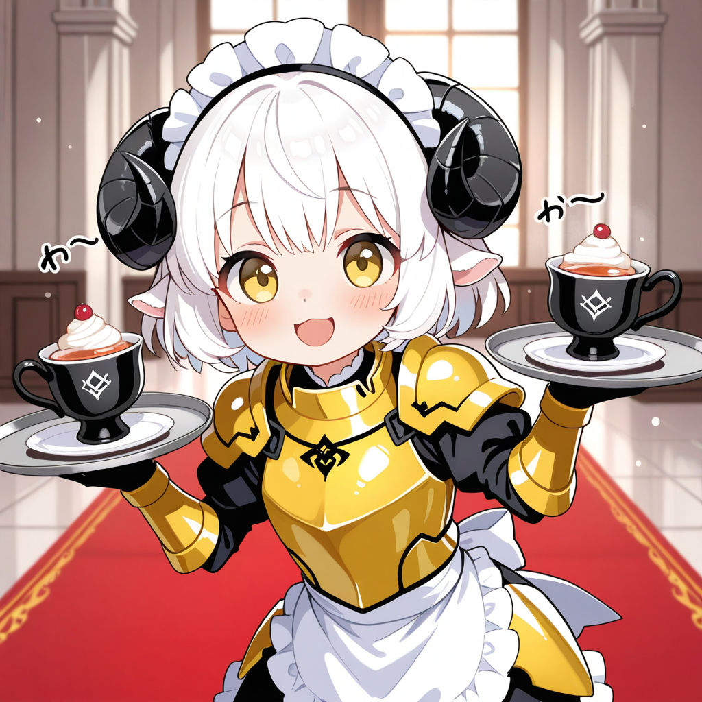 ご主人様！！お茶をお持ち致しました♡