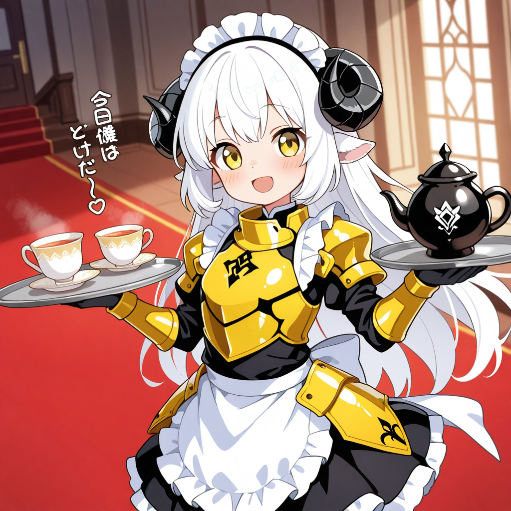 ご主人様！！お茶をお持ち致しました♡