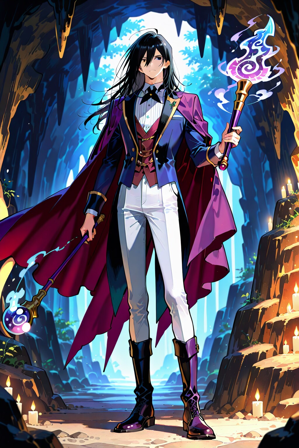 青年男性魔導師26.5.18-1 | の人気AIイラスト・グラビア