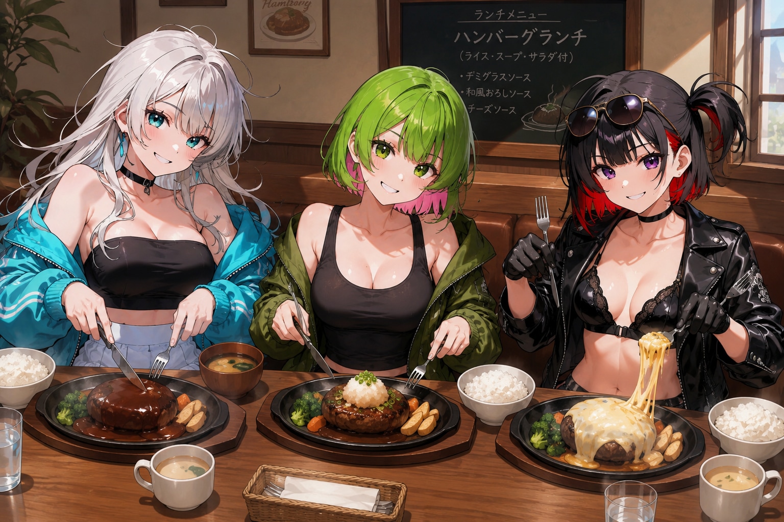 <山葉ちゃん、川崎ちゃん、ハレちゃん>はんばぐ！
