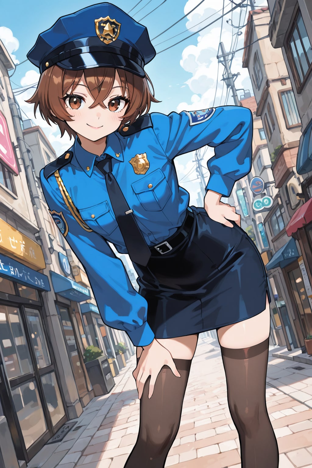 婦警さん　その２ | の人気AIイラスト・グラビア