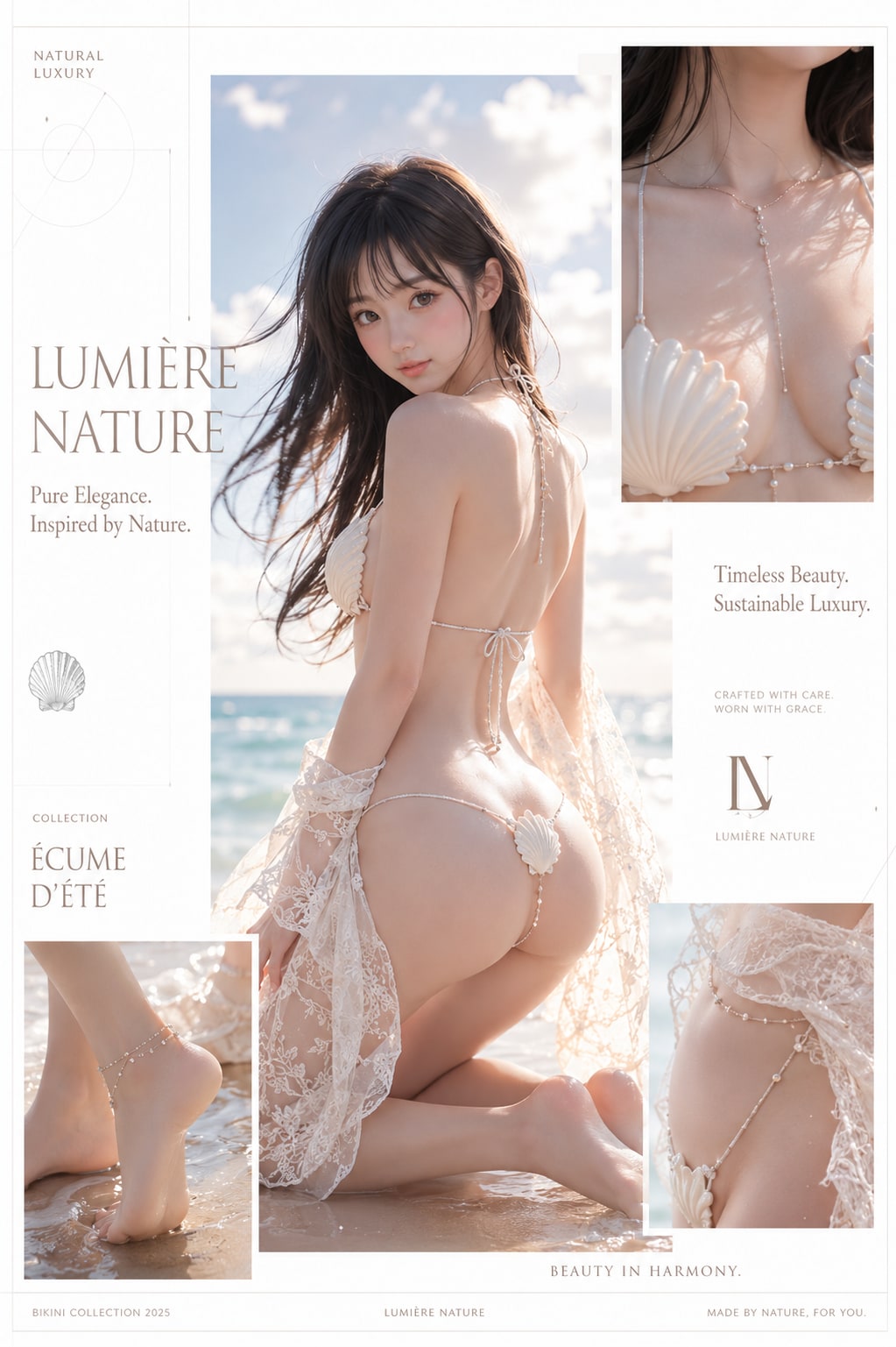 貝殻ビキニイメージ広告