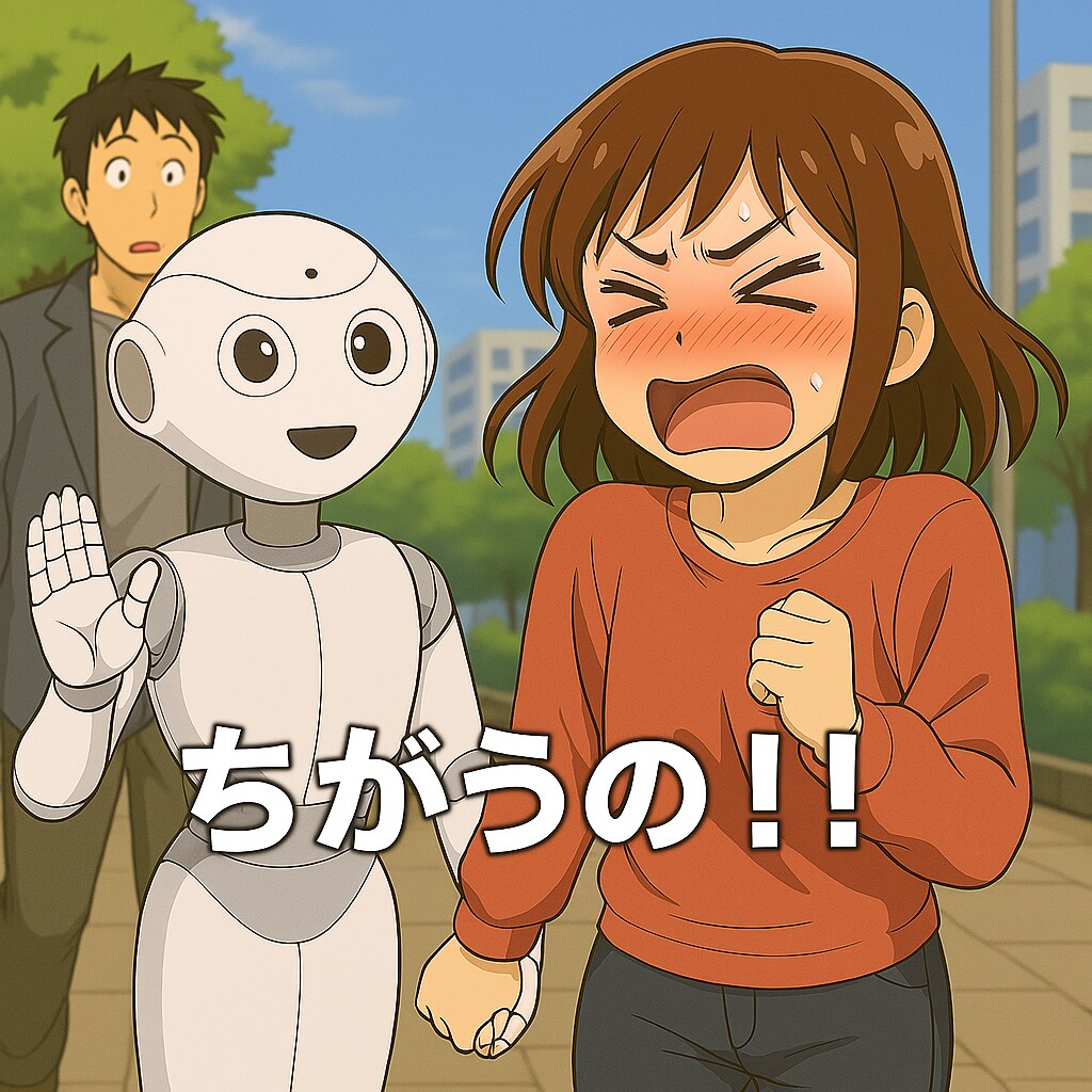 変なロボットに告られた上に好きな人に見られた