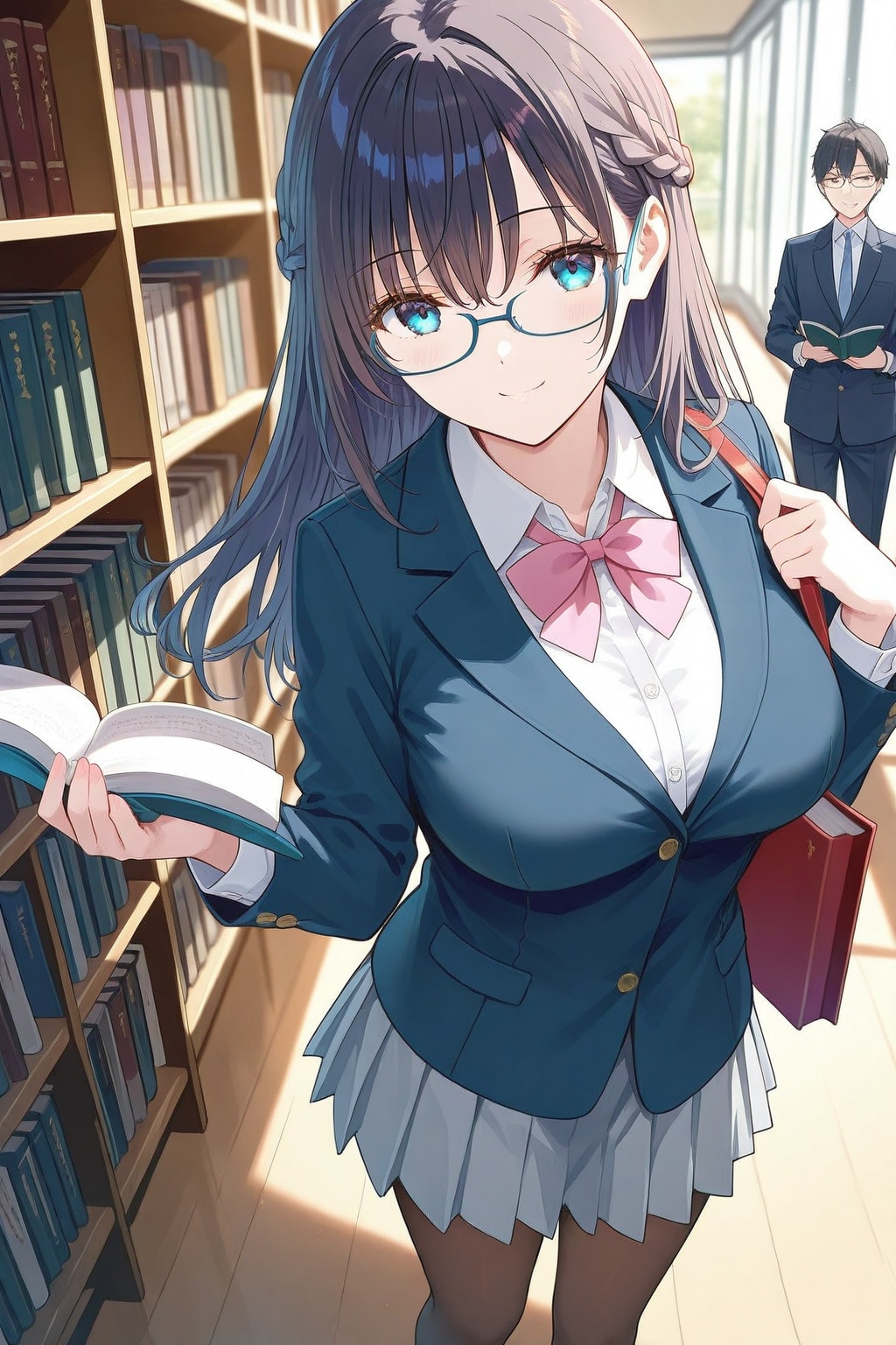 図書室とメガネ少女（UNICORN）