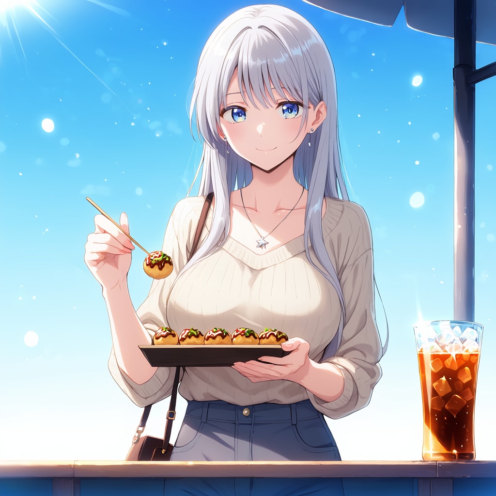 屋台の灯り、星屑みたいに。 | の人気AIイラスト・グラビア