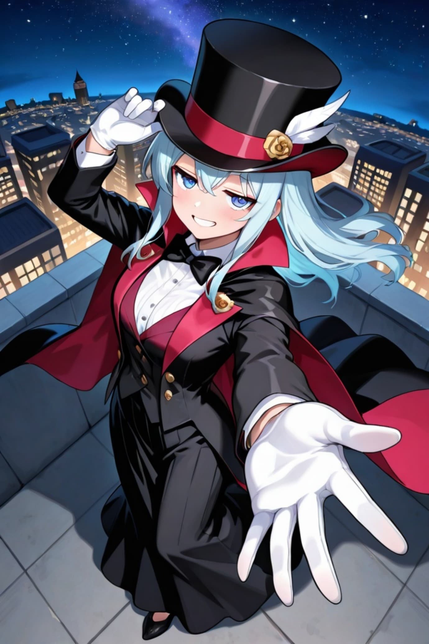 青髪の怪盗ちゃん
