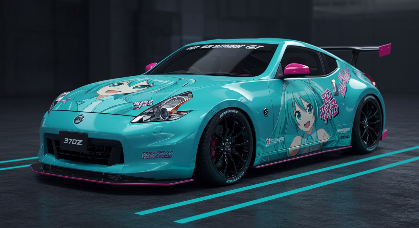 370Z初音ミク痛車 | の人気AIイラスト・グラビア