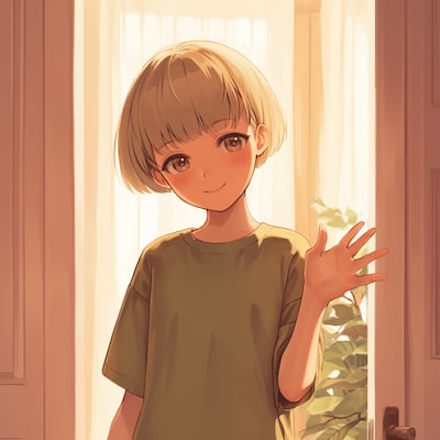 マッシュカットの子✨123 | の人気AIイラスト・グラビア