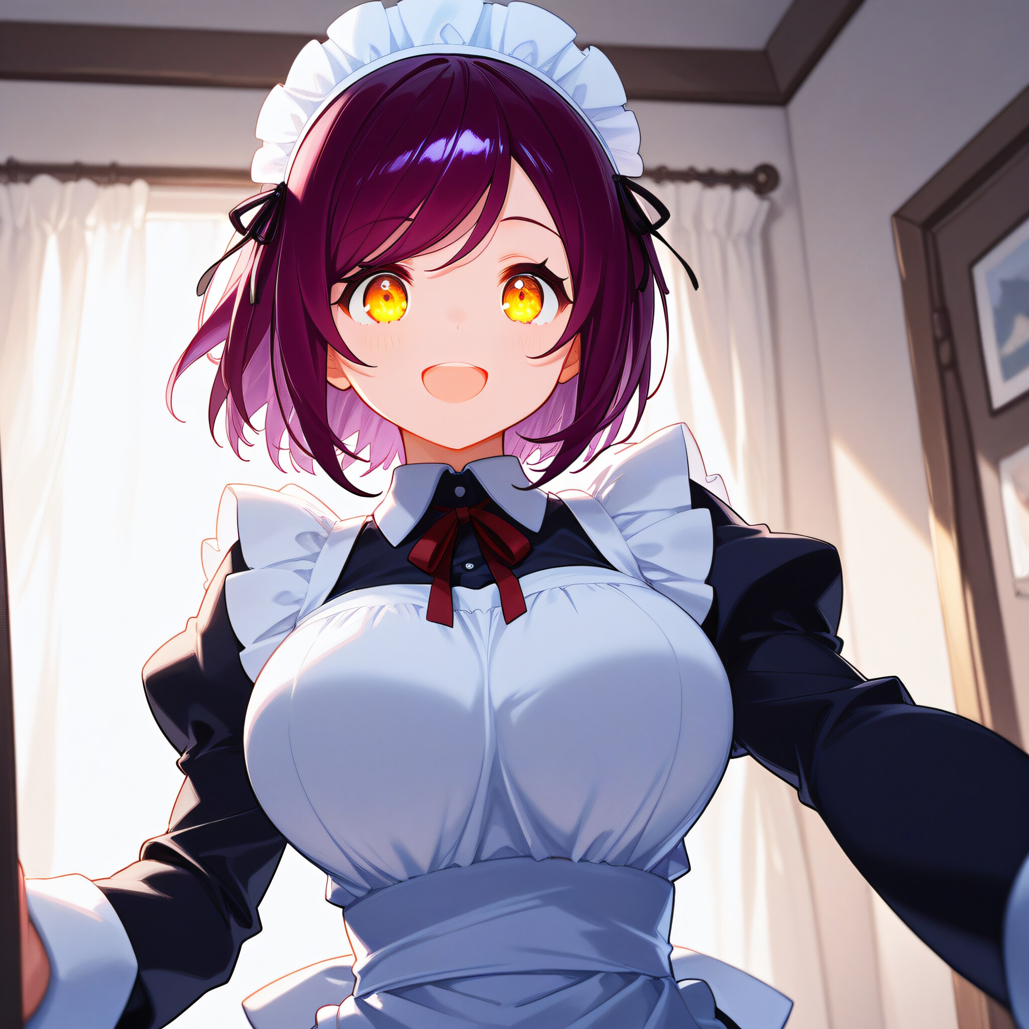 おはようございます（挨拶メイドの芽衣ちゃん） | の人気AIイラスト・グラビア