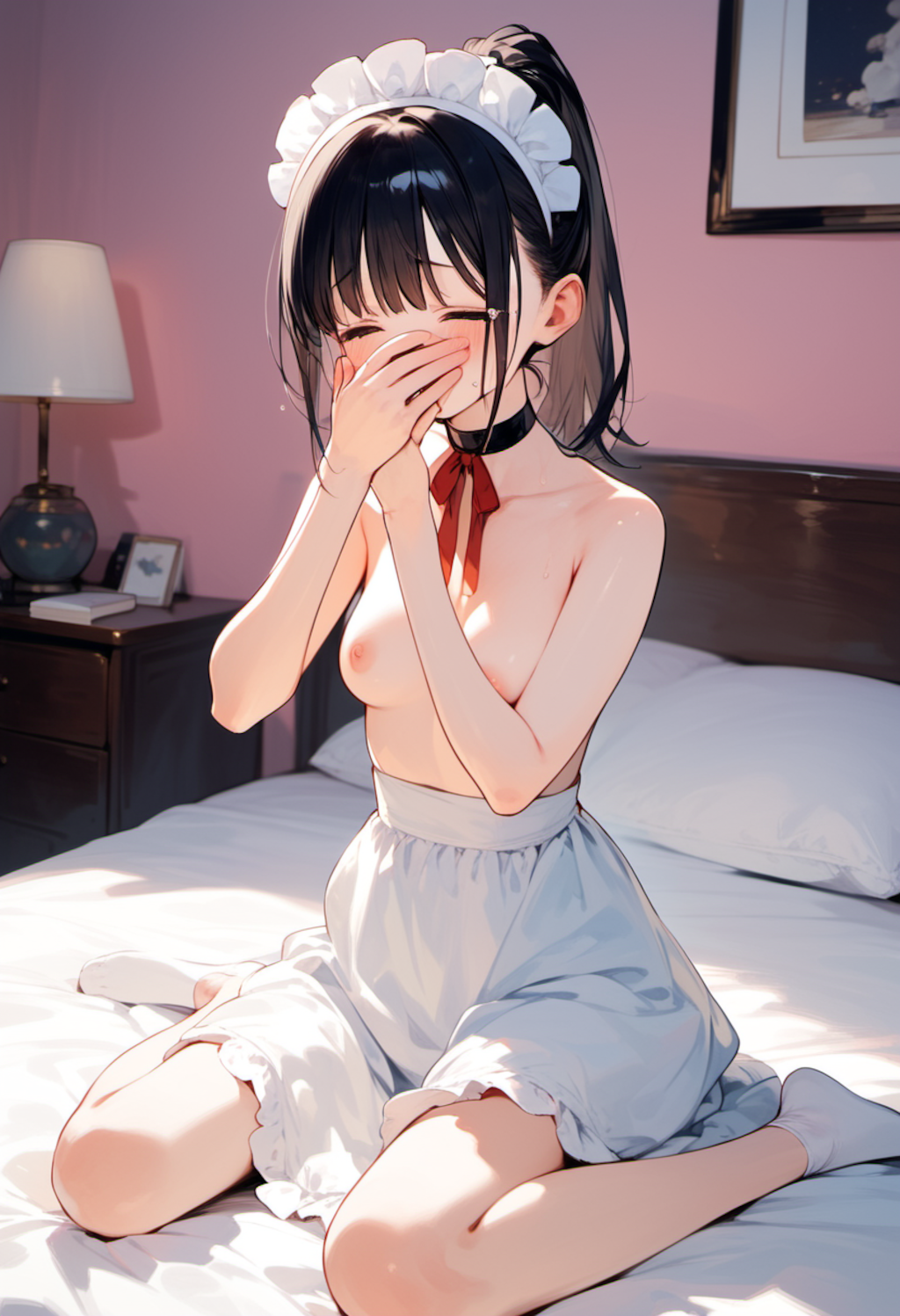 中には出さないでって言ったのに…【LoRA・Pony系・メイド服】