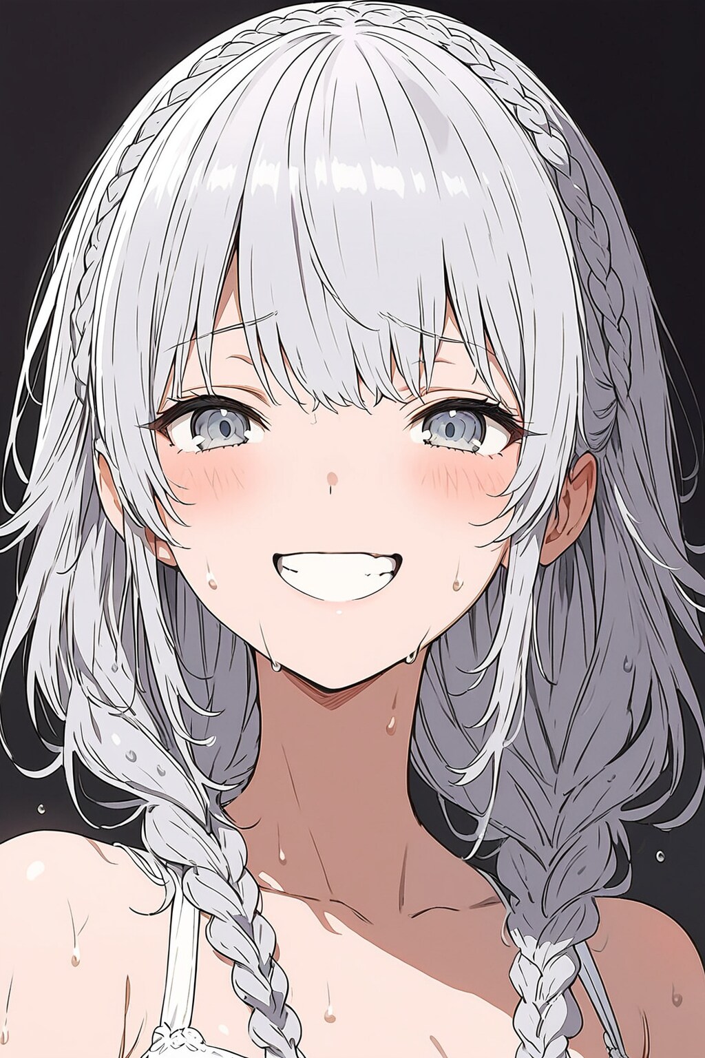 結構ハードな運動した後の顔