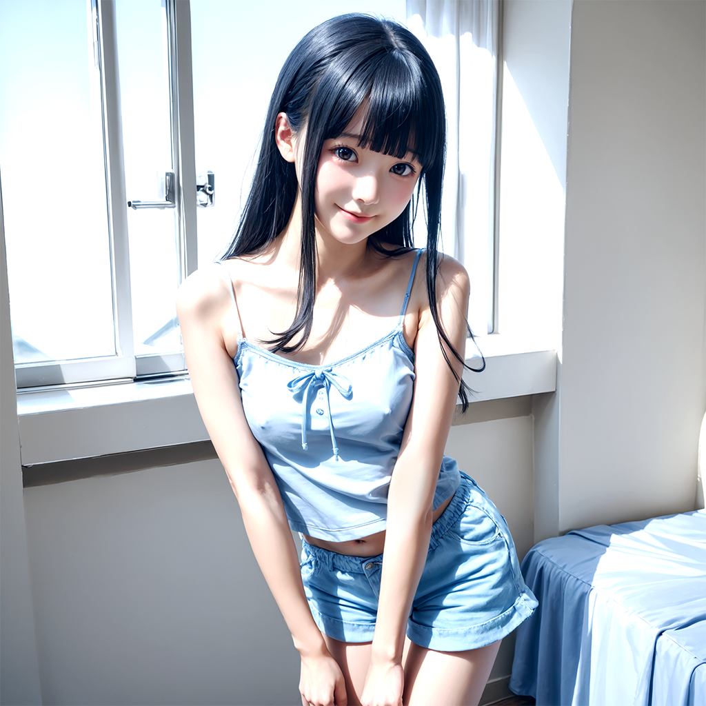架空キャミソール美女1