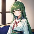 緑髪娘（720） 5枚目
