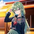 緑髪娘（720） 8枚目
