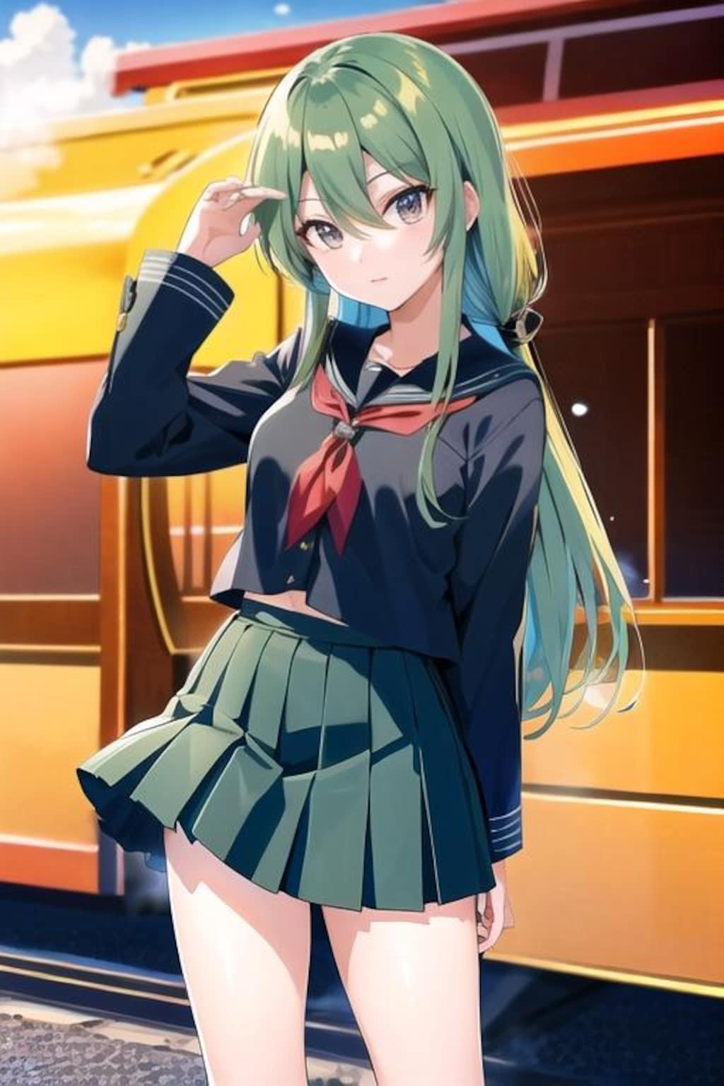 緑髪娘（720）